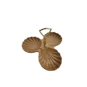 Vtg Royal Haeger 3 Section Serving Dish tidbit candy dish